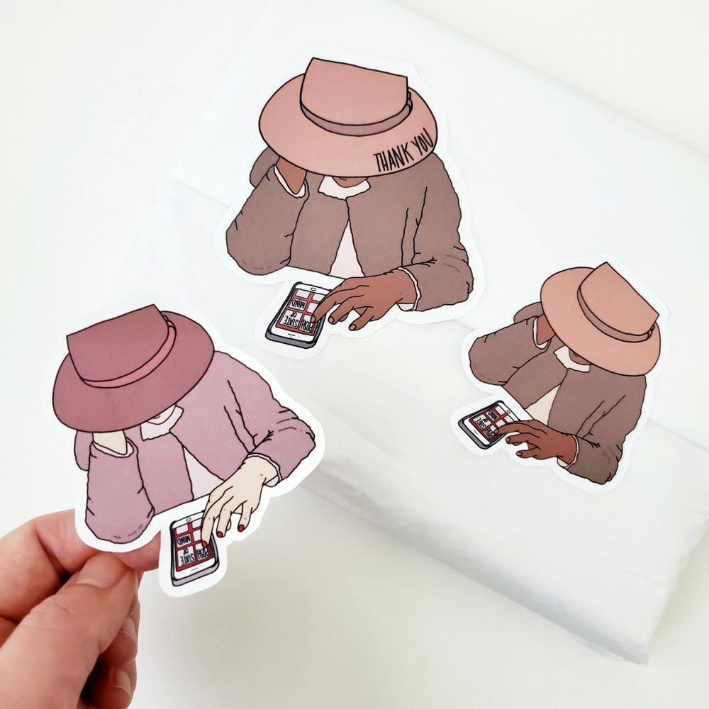 LB030.1 Posh State of Mind Sticker [Price Firm] - Picture 6 of 9